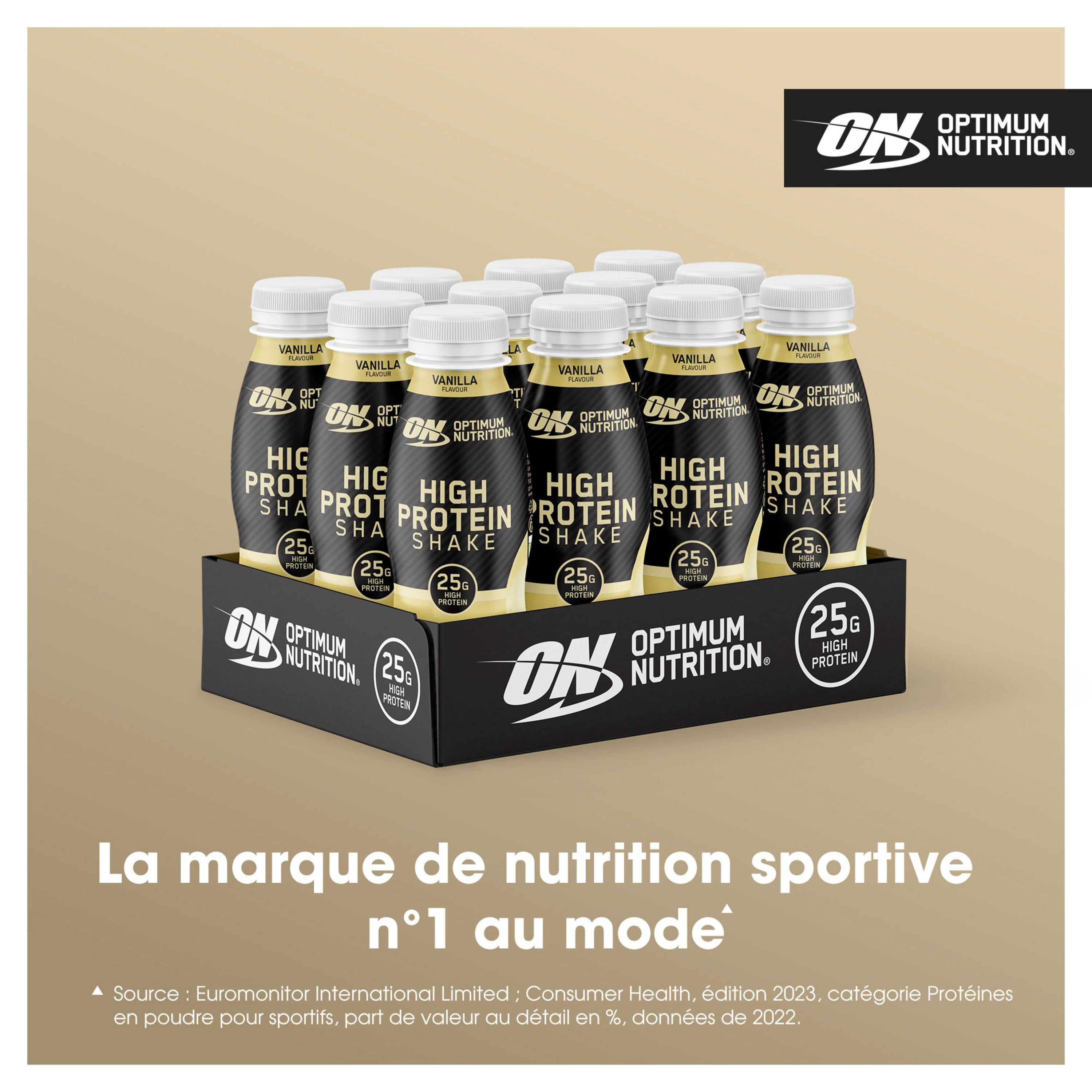 pack de 12 Shakes Protéinés Prêt à Boire Vanille 330 ml – 25 g de Protéines 2/6