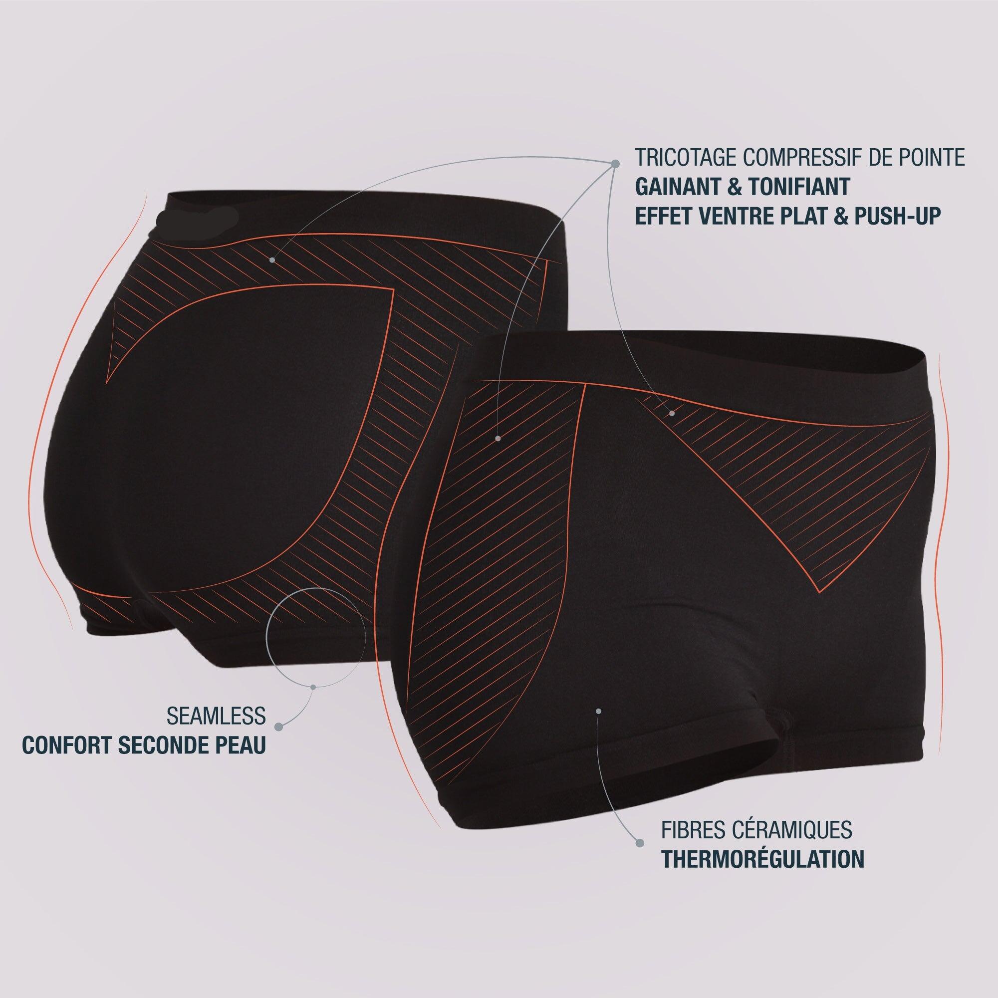 Boxer femme - effet gainant - compression modérée - SKINUP Sport 2/2