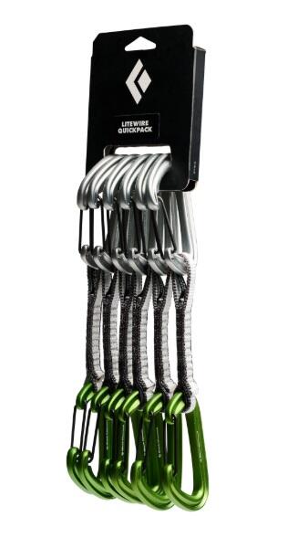 Dégaines Black Diamond LiteWire pack 6 12 cm Envy Green 1/2