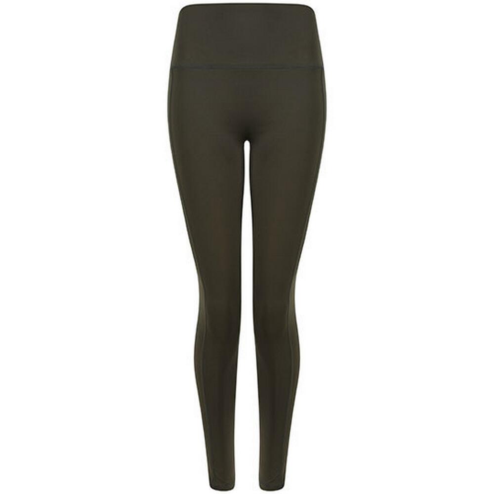 Womens/Ladies Core High Waist Leggings (Olive)