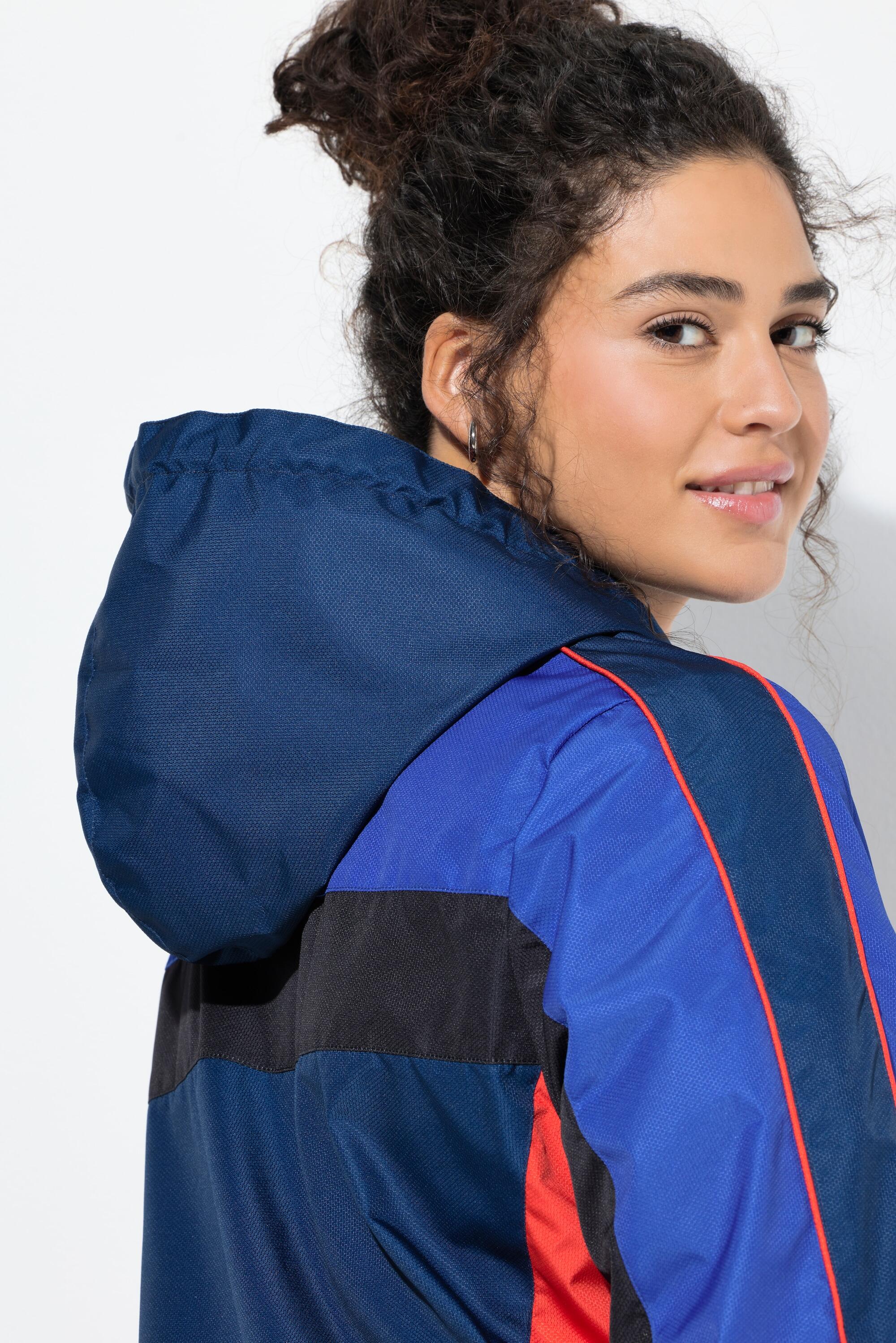 Femme Veste d'extérieur à capuche cordons à la base et matière déperlante 3/7