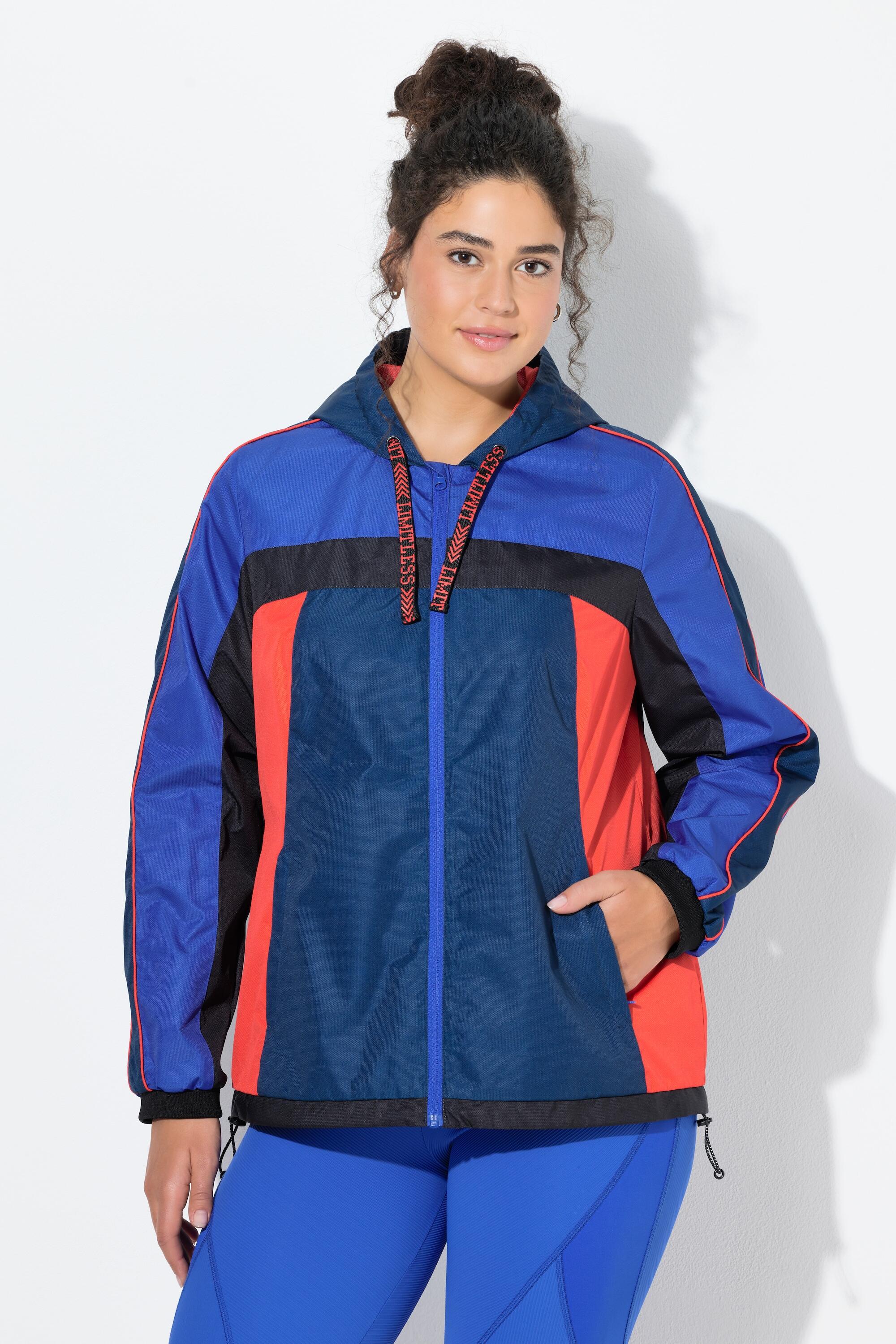 Femme Veste d'extérieur à capuche cordons à la base et matière déperlante 1/7