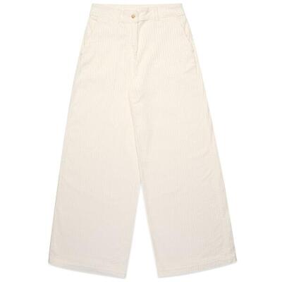 Pantaloni da donna in cotone bianco da casual