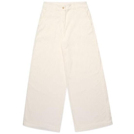 Pantaloni da donna in cotone bianco da casual