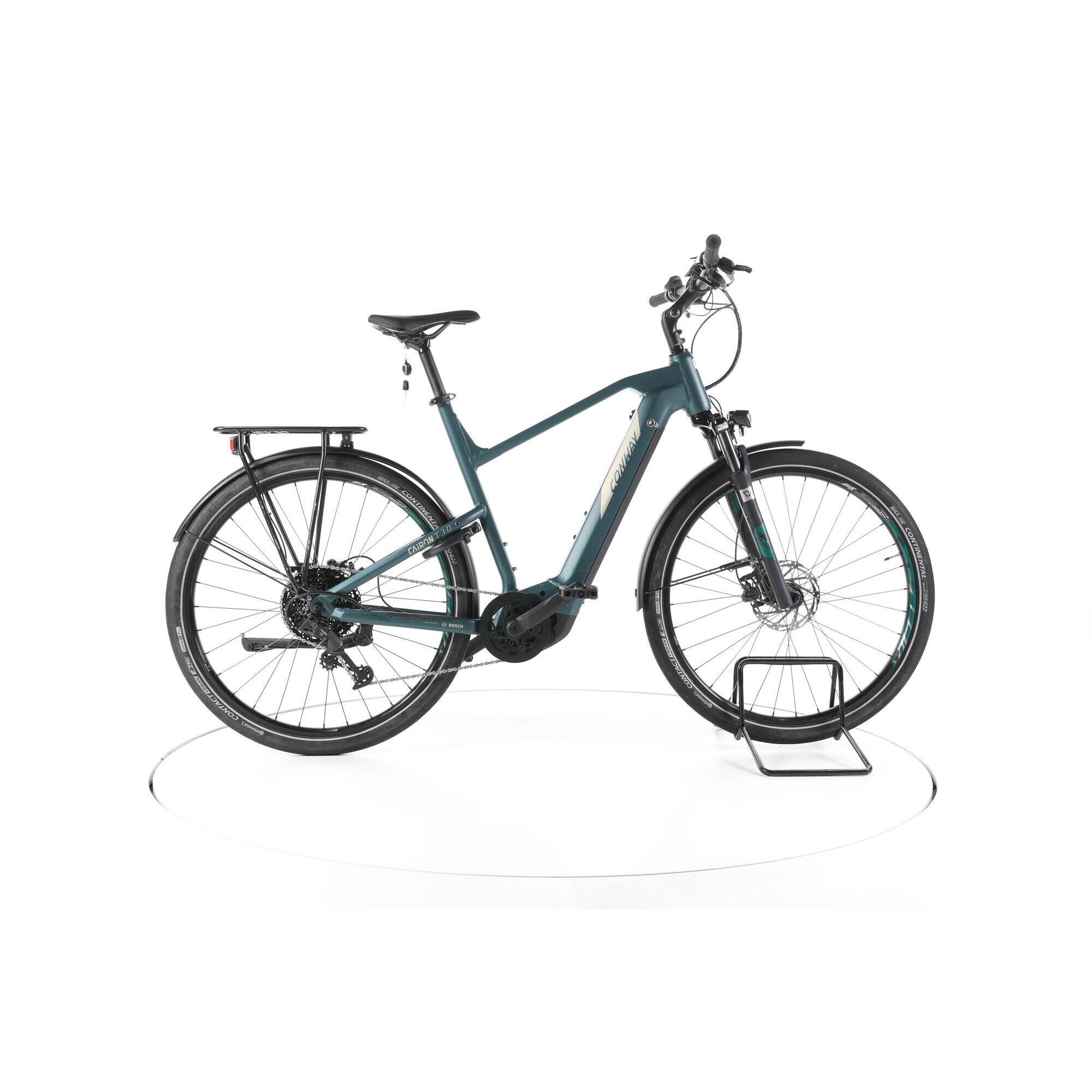 Conway - Reconditionné - Conway Cairon T 3.0 Trekking Vélo Électrique - Très Bon - Vélo Tout Chemin - Bleu - 58 - Decathlon