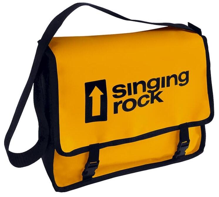 Singing Rock Fine Line Bag 15 m mobiles Anschlagsystem Gurt Tasche gelb EN795B 1/1