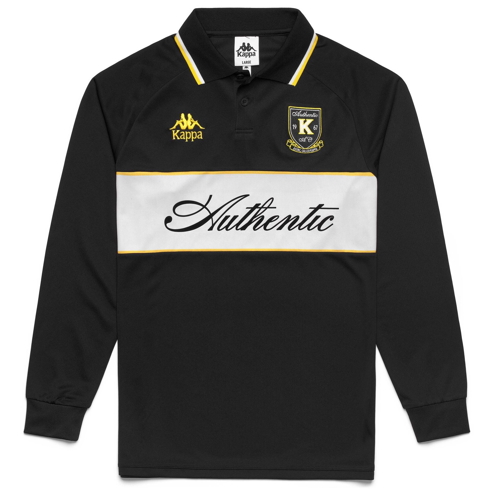 Polo da uomo in poliestere nero da streetwear sportivo 2/4