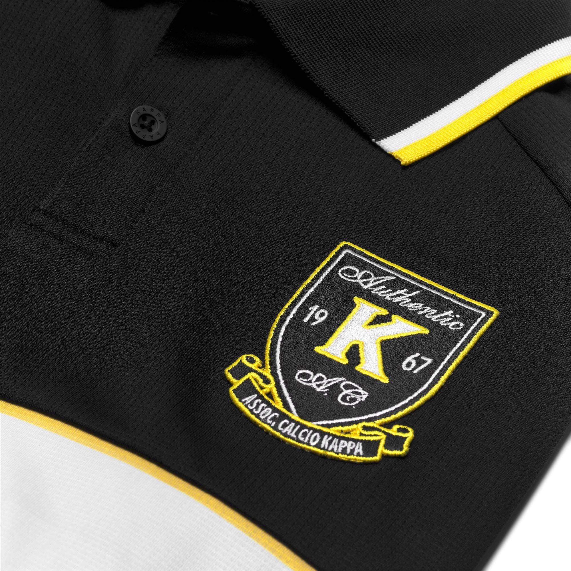 Polo da uomo in poliestere nero da streetwear sportivo 4/4