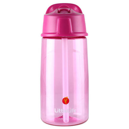 Gourde LittleLife 550 ml Tritan sans BPA, bouchon étanche, paille anti-mâchage
