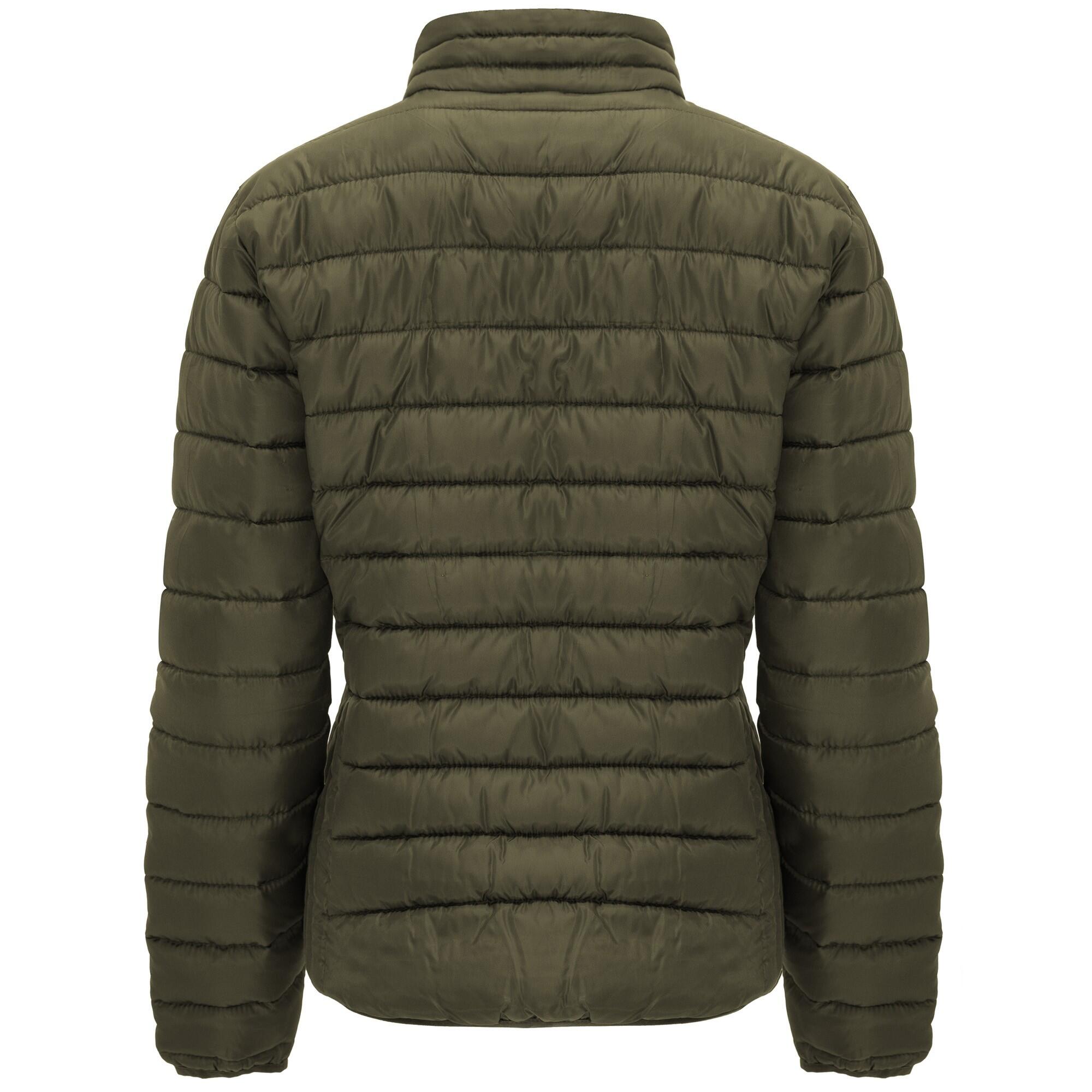 Giacca Imbottita Aderente Donna Roly Finland Verde Militare 2/4