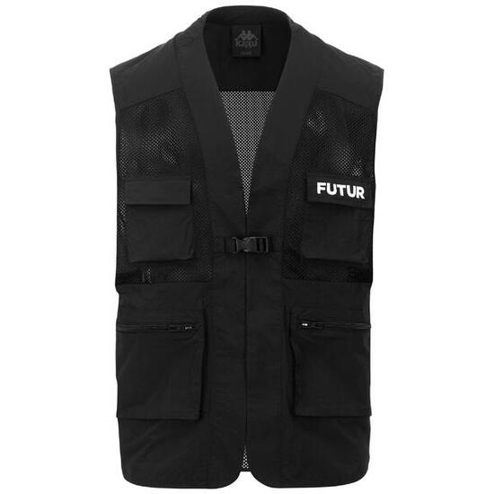 Gilet sans manches pour homme / femme noir pour streetwear sportif