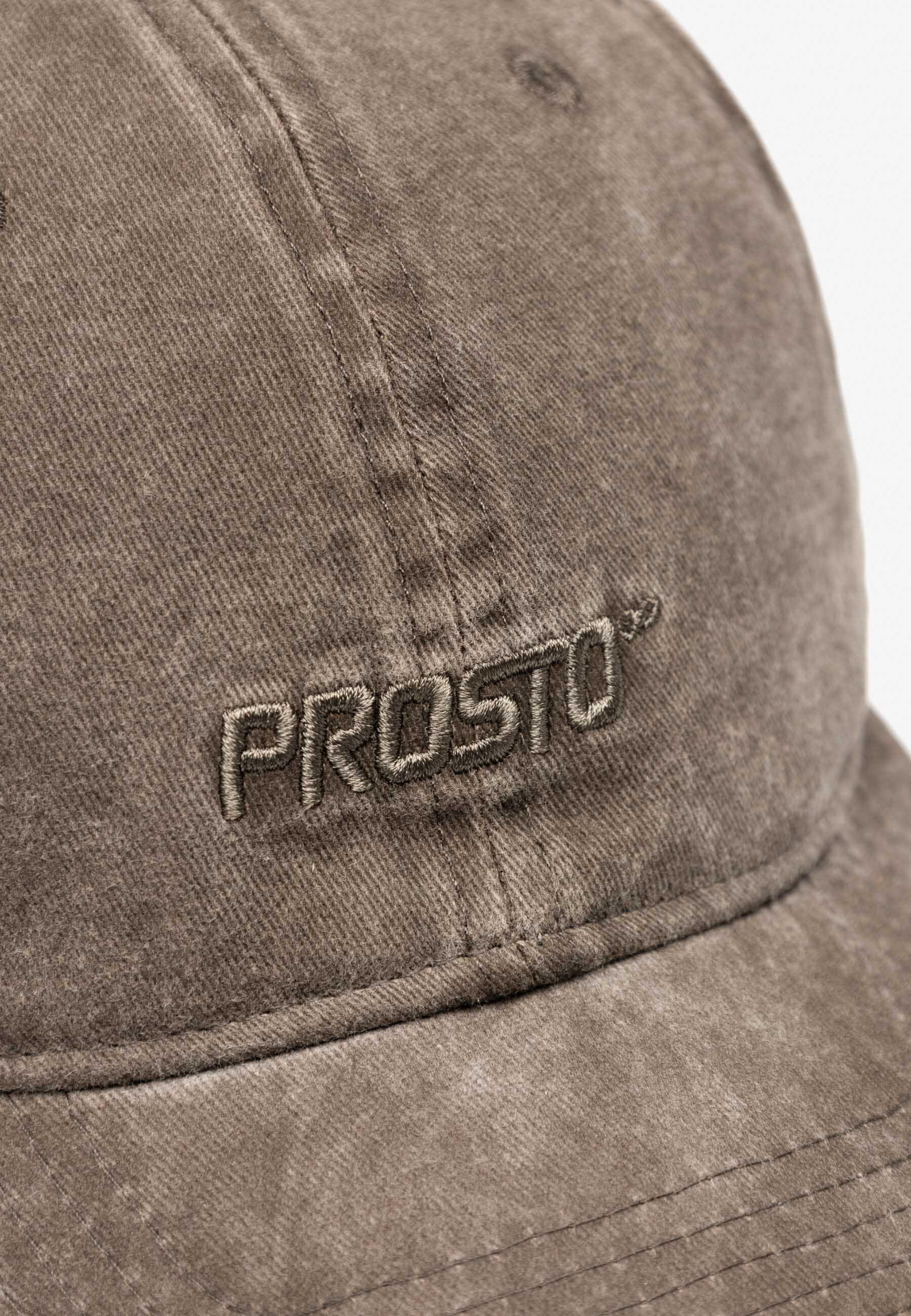Cappellino con visiera PROSTO Infinity washed brown 3/5
