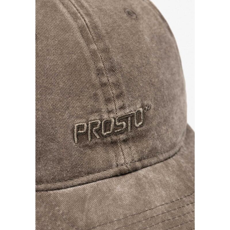Șapcă cu cozoroc PROSTO Infinity washed brown