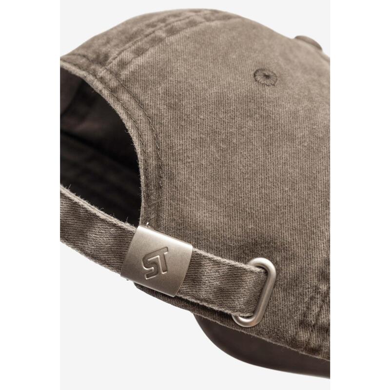 Șapcă cu cozoroc PROSTO Infinity washed brown