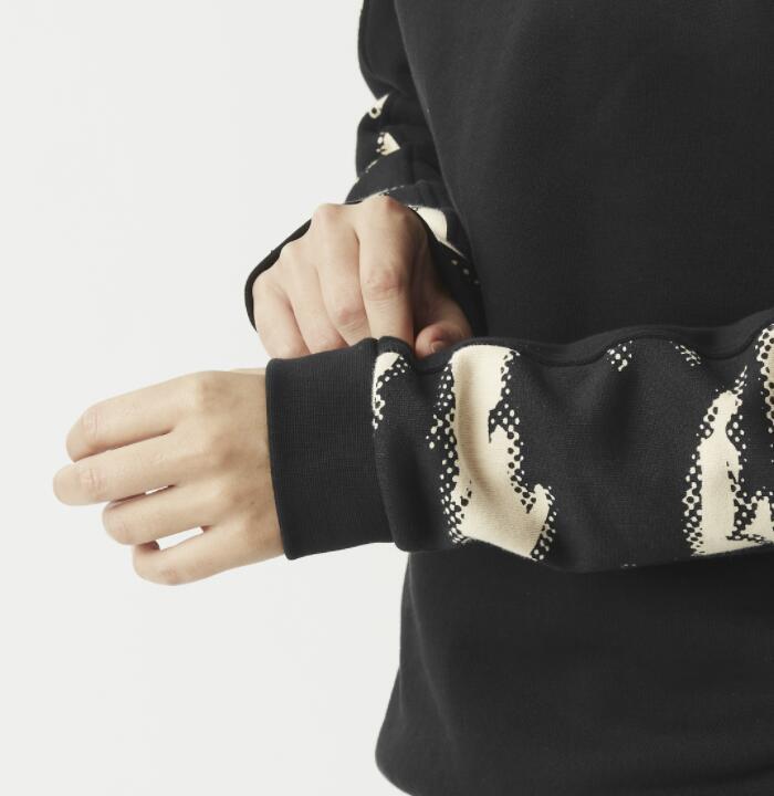 Sweat en Coton Picture "BLAYR PRINTED CREW" Noir XS 3/3