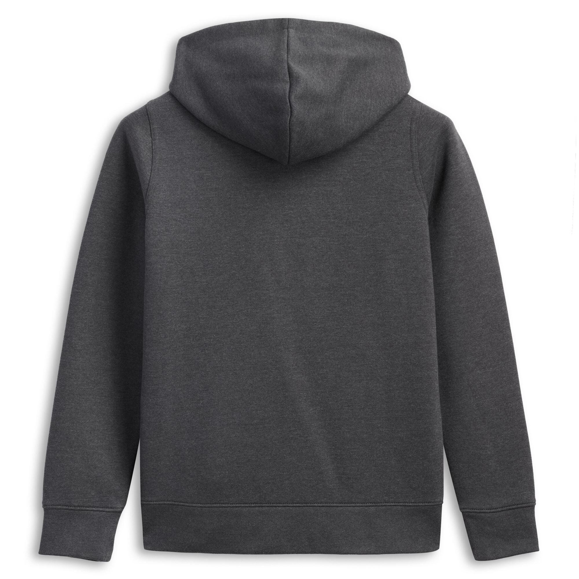 Felpa con zip da donna in cotone grigio da lifestyle 2/3