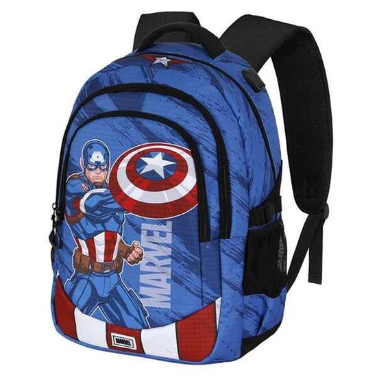 Mochila Escolar MARVEL Azul