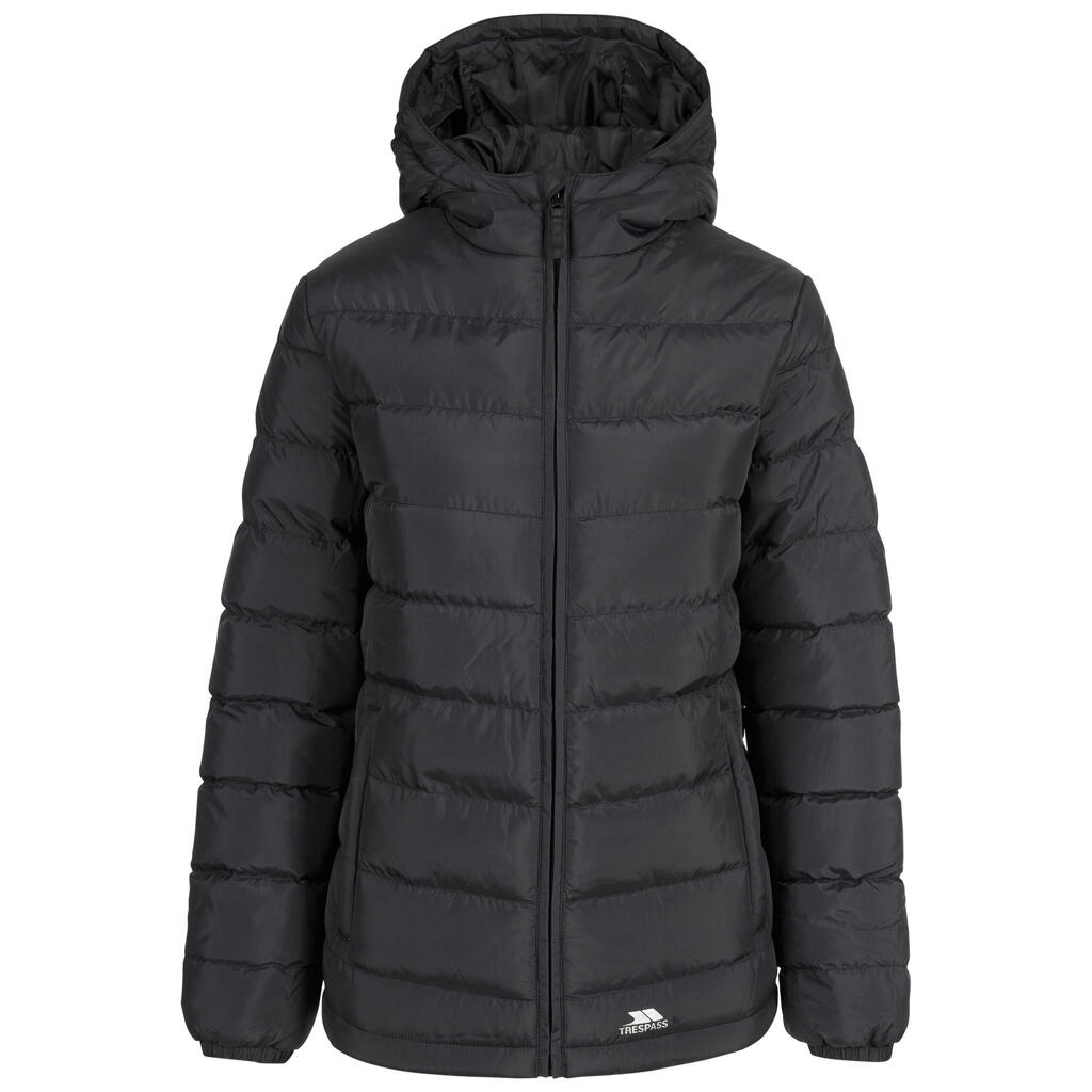 Womens Padded Jacket Casual with 2 Zip Pockets Elegant