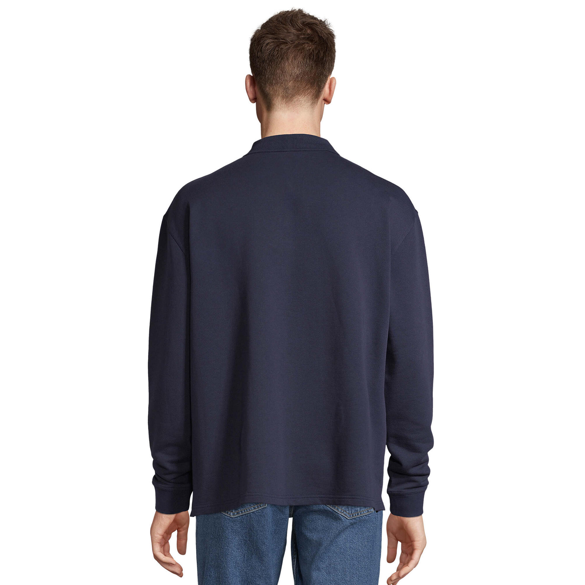 Camisola de gola polo unissexo para adultos Heritage (marinha francesa) 2/4