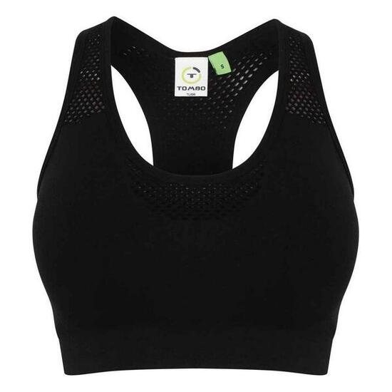 Brassière De Sport Motif/style Uni Femme (Noir)