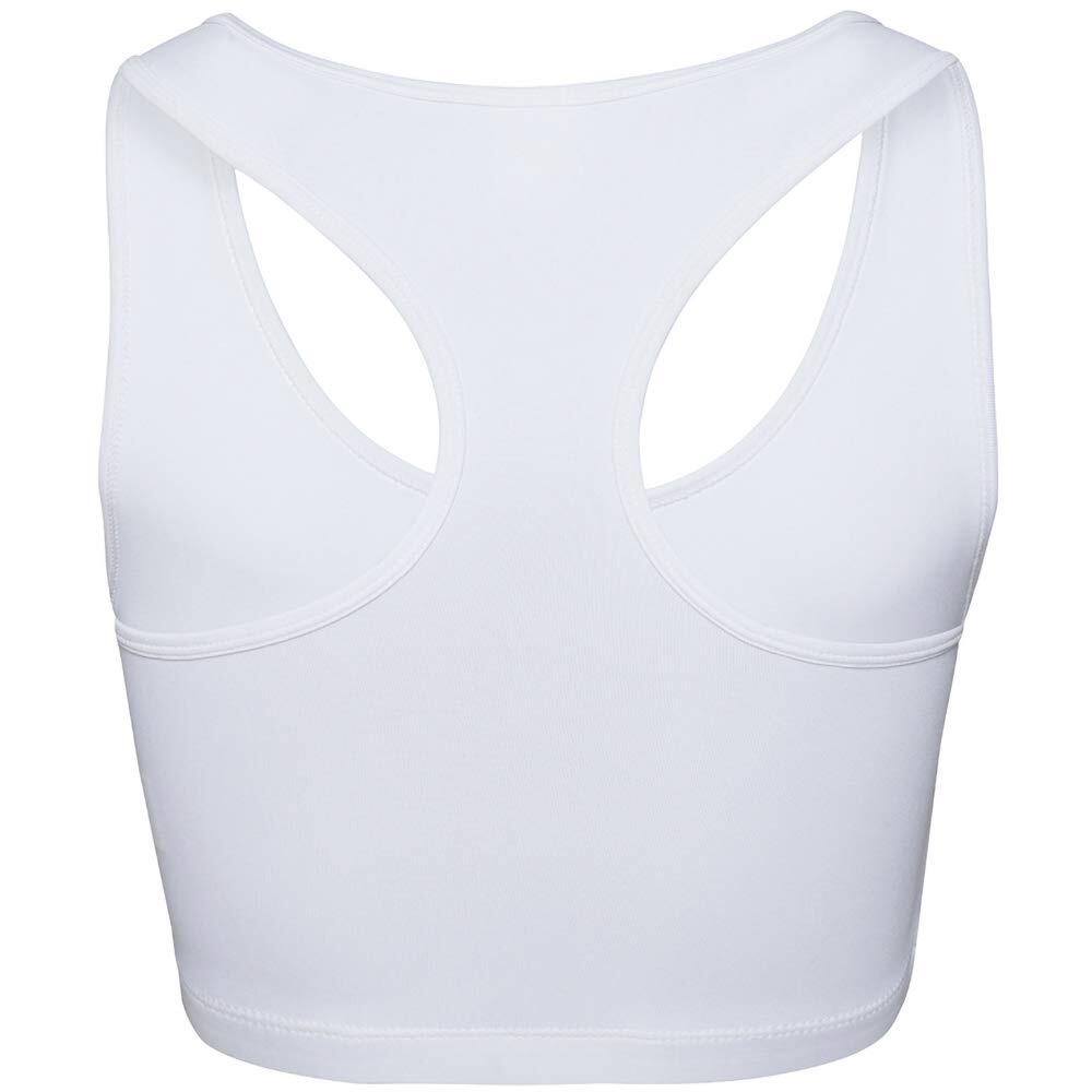 Maglietta Corta Sportiva Donna Just Cool Bianco Antico 2/3