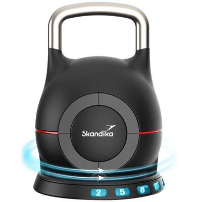 Kettlebell regolabile Paino - 7 livelli - da 2 a 20 kg - manubrio