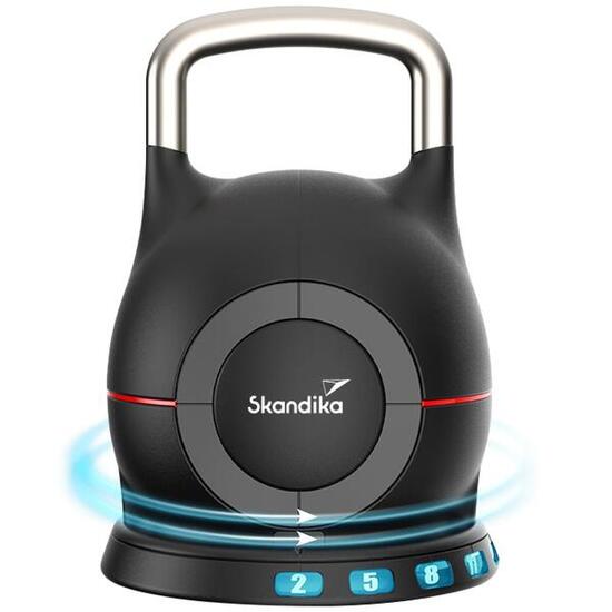 Kettlebell regolabile Paino - 7 livelli - da 2 a 20 kg - manubrio