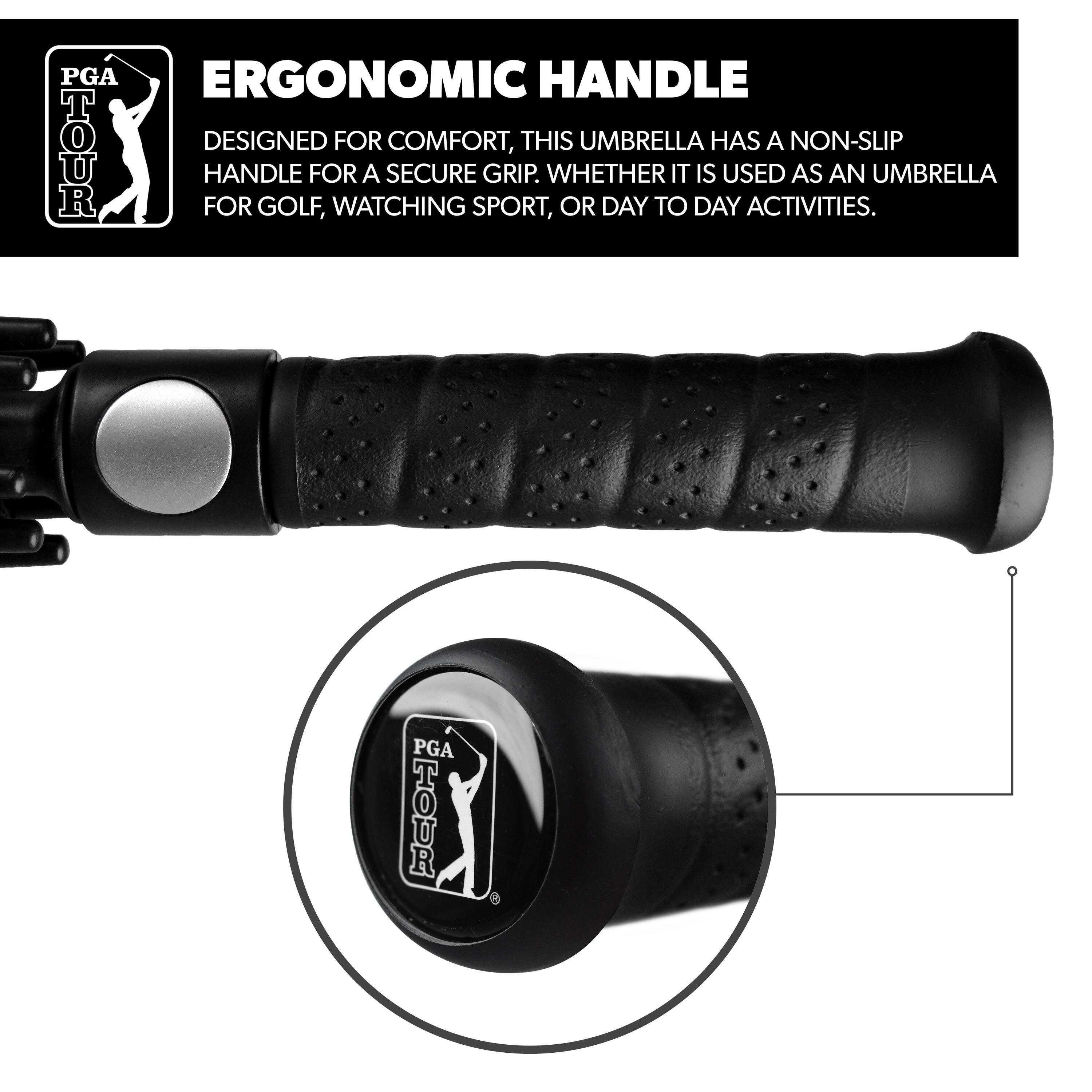 Golf Umbrella Windproof Black 5/7