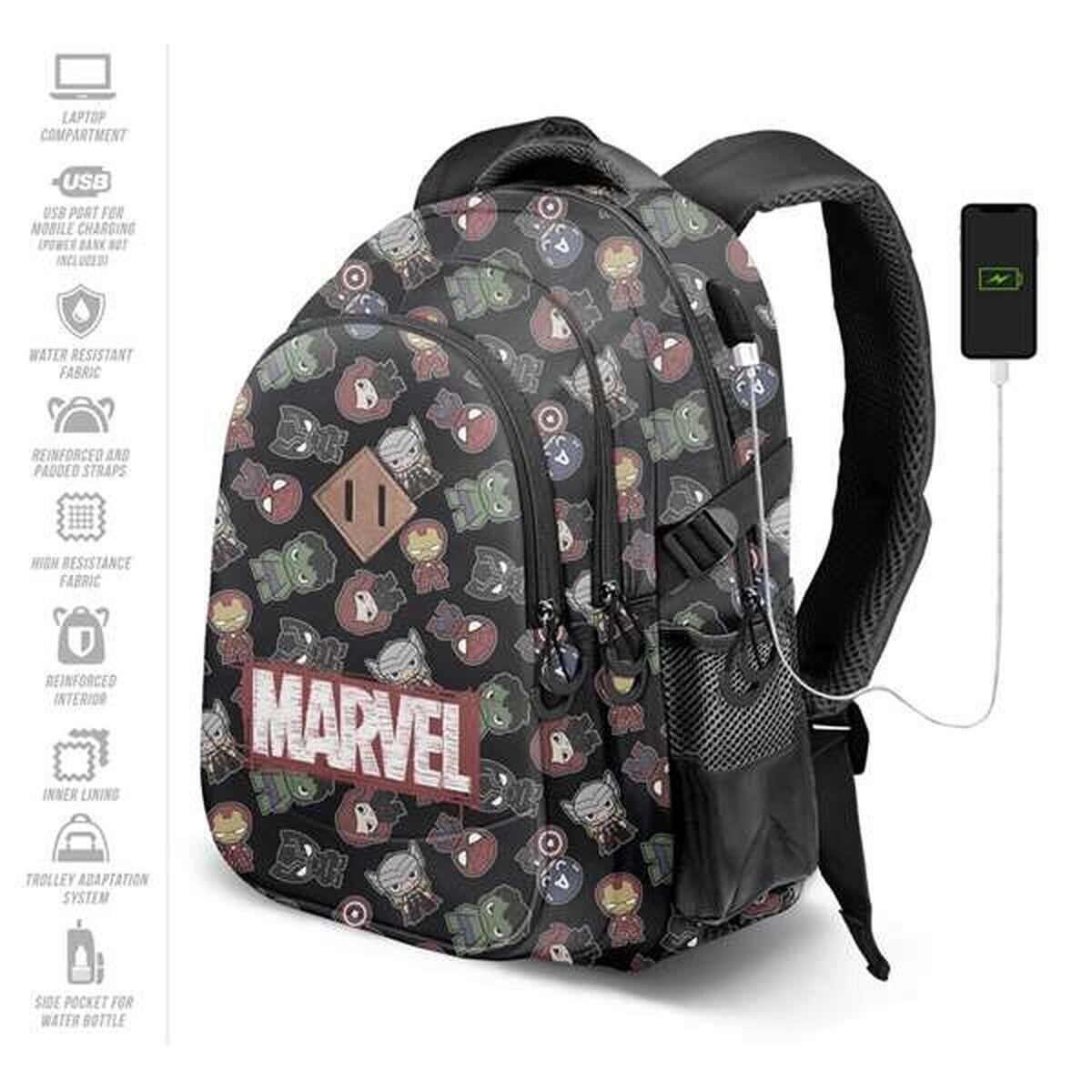 Schulrucksack MARVEL Schwarz 3/5
