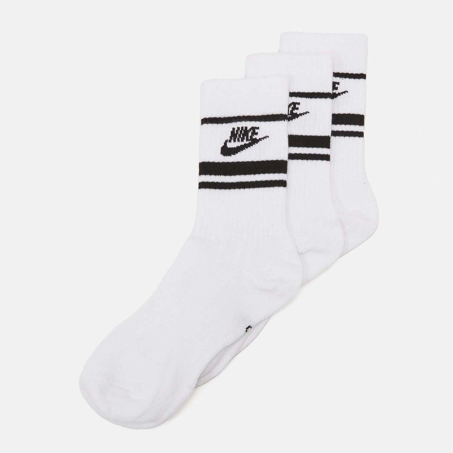 Calcetines Unisex Paquete de 3-U NK CREW NSW ESSENTIAL STRIPE 4/7