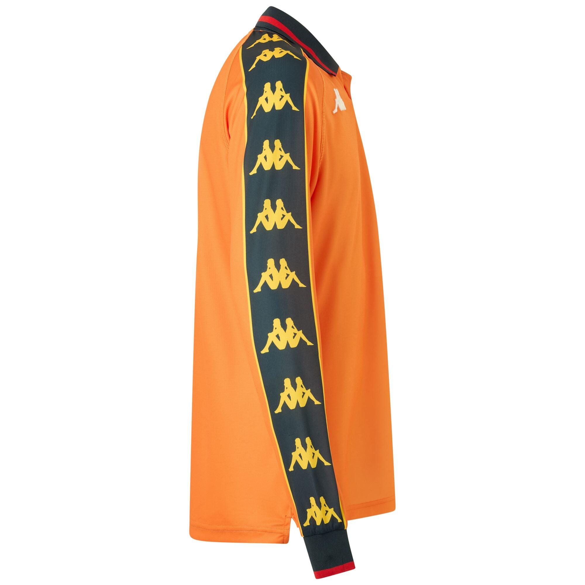 T-shirt da uomo in poliestere riciclato arancione da calcio 2/6