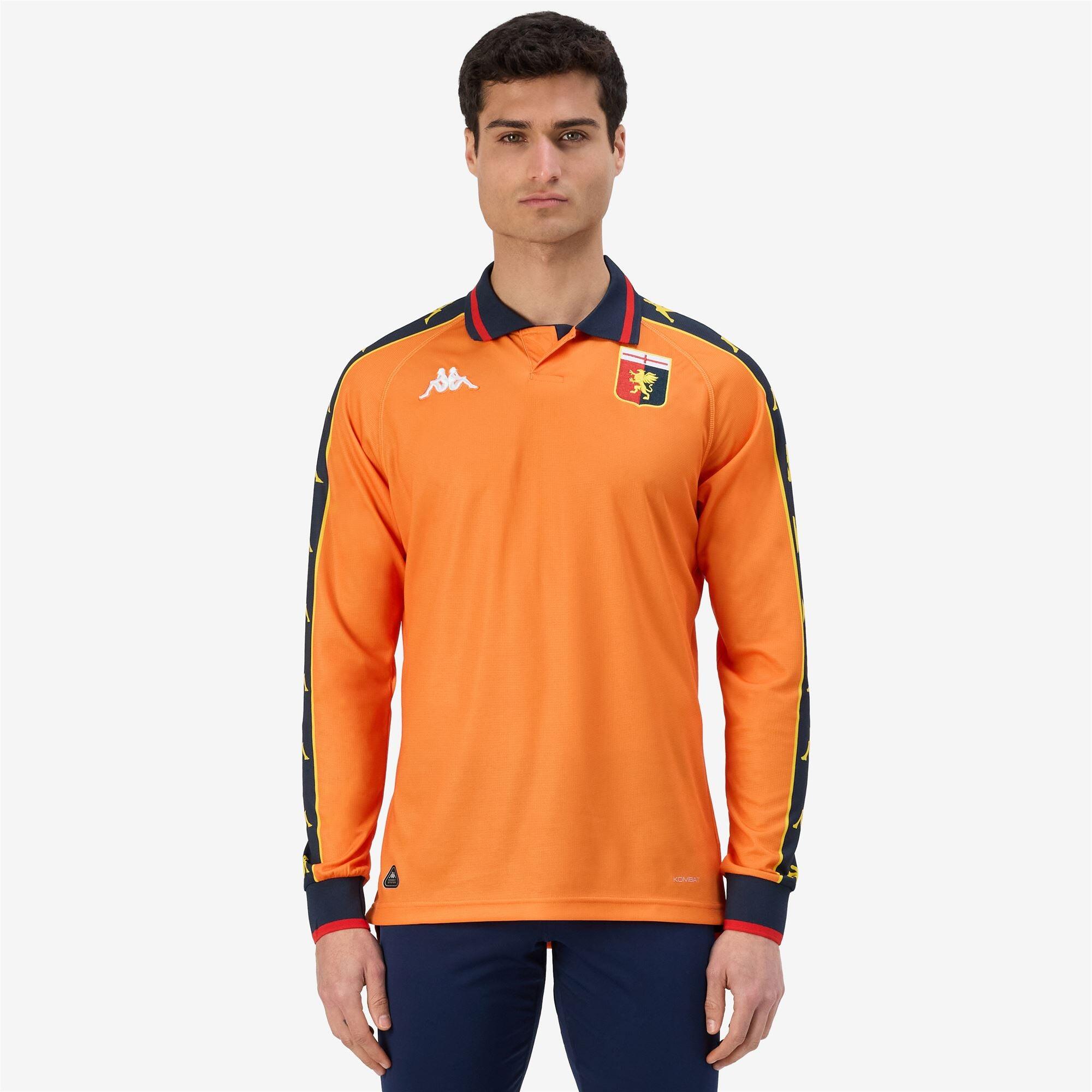 T-shirt da uomo in poliestere riciclato arancione da calcio 5/6