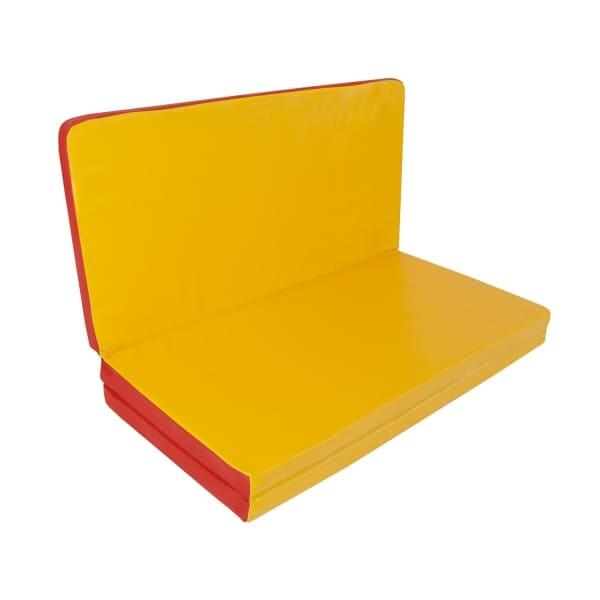 Unisex Gymnastikmatte Faltbar 3-Teilig 10cm Gamma Rot/Gelb 6/7