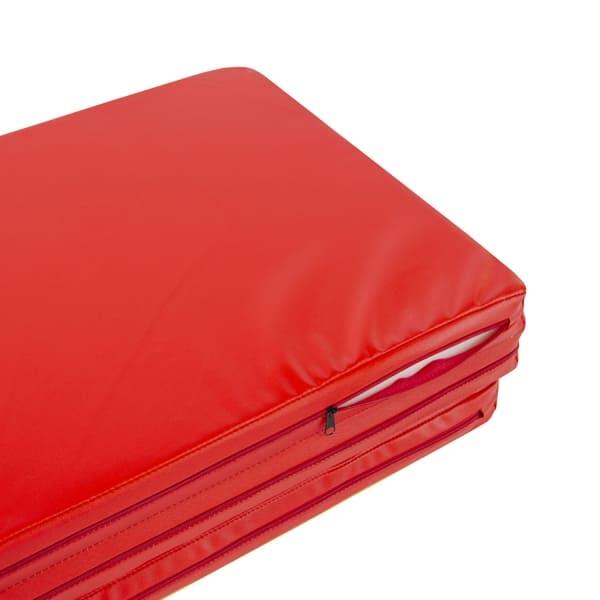 Unisex Gymnastikmatte Faltbar 3-Teilig 10cm Gamma Rot/Gelb 4/7