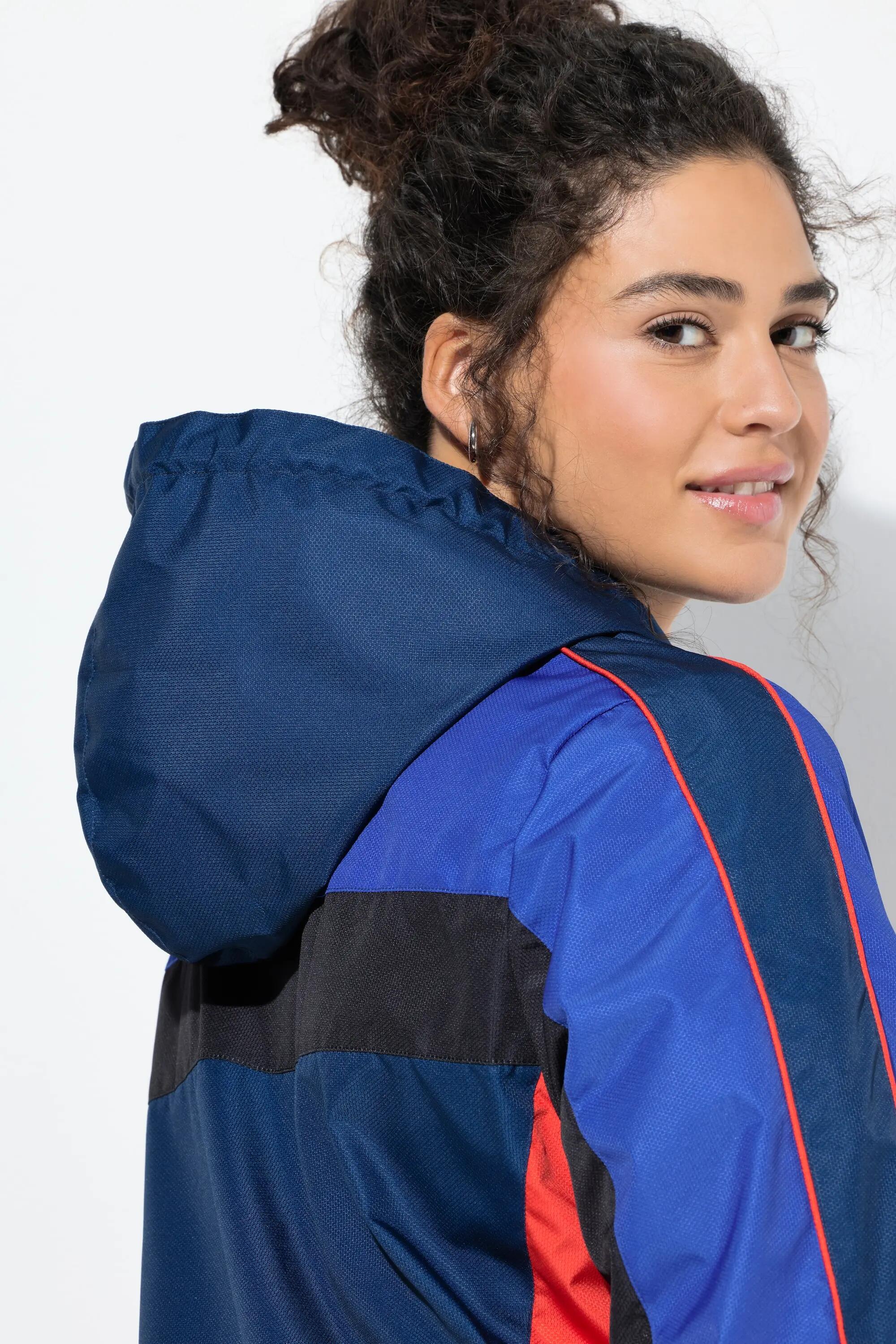 Femme Veste d'extérieur à capuche cordons à la base et matière déperlante 9/13