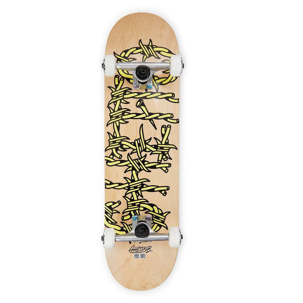 Ghettoblaster Skateboard for Beginners, Barbed Wire, 8.375"