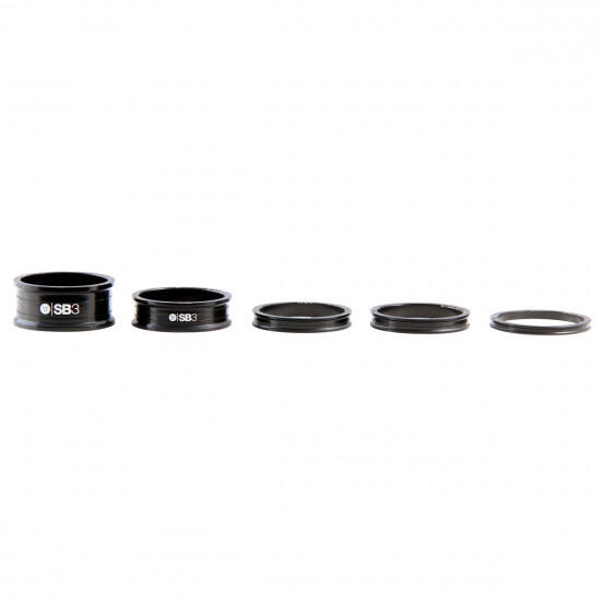 Conjunto de 5 espaçadores de direção SB3 Kroma 1''1/8 Preto 2/5