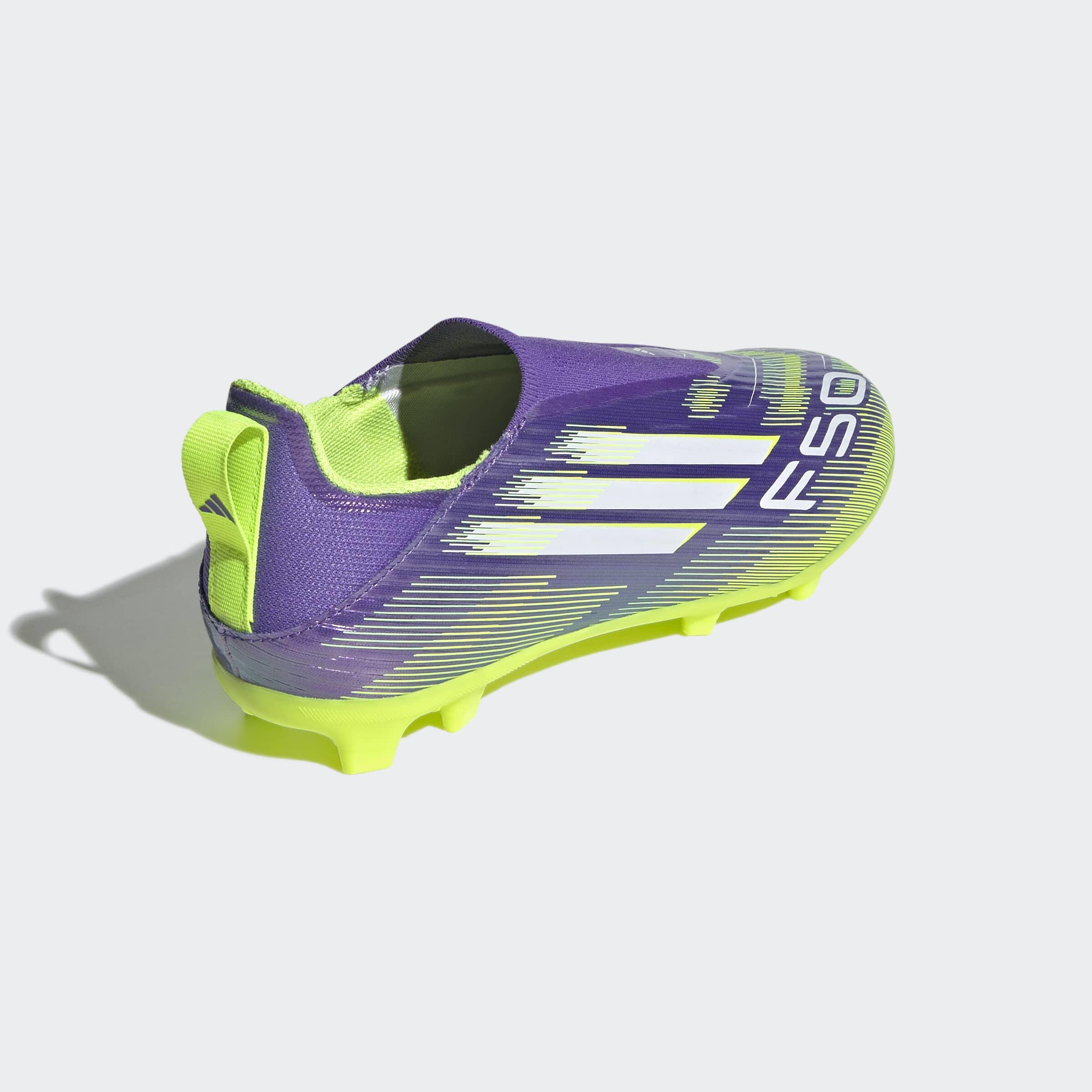 Botas de Futebol F50 League criança sem atacadores - Piso firme/multissup. 7/7