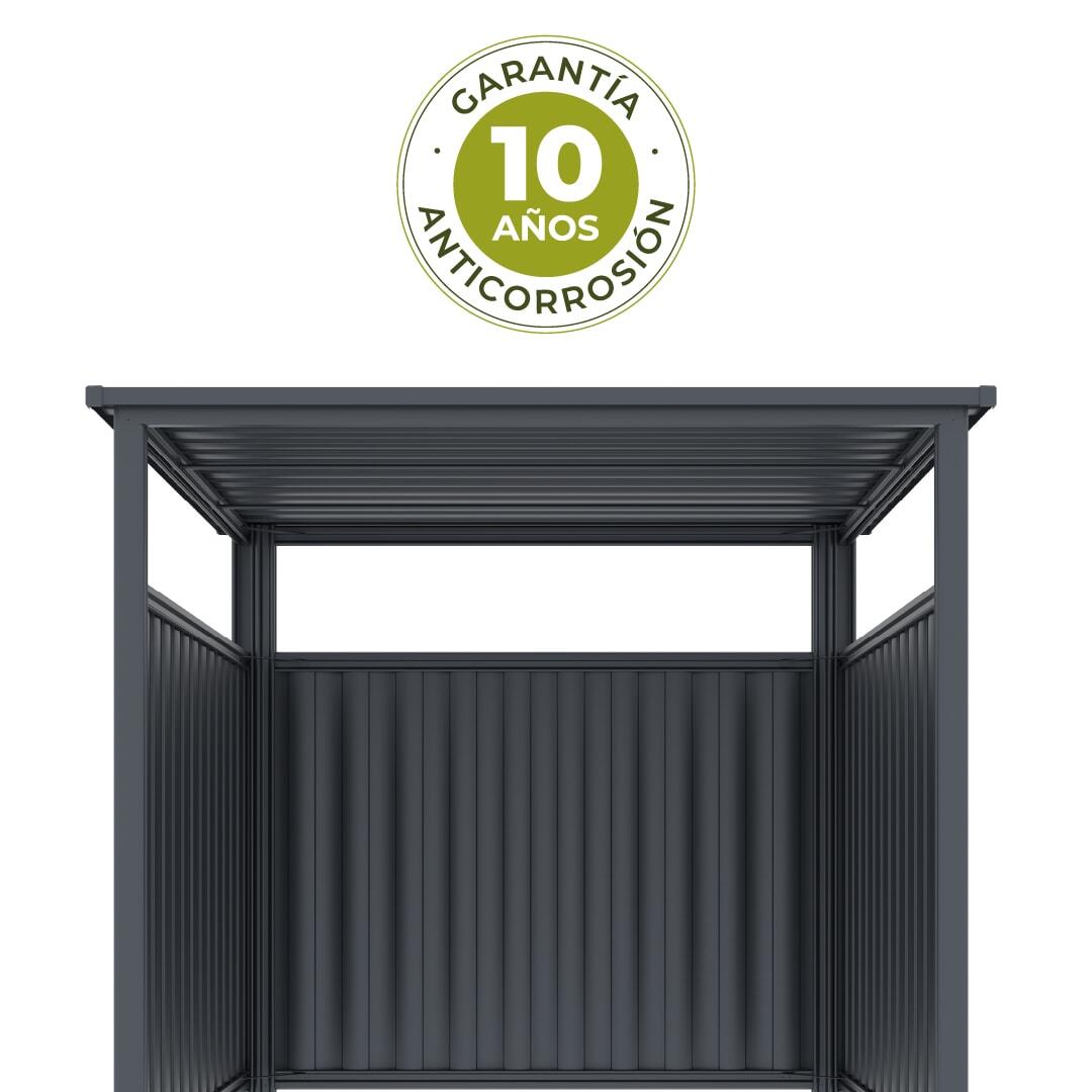Caseta Metálica Cobertizo Gardiun Samara 3,60 m2 de Acero Galvanizado de 0.40 mm 5/5