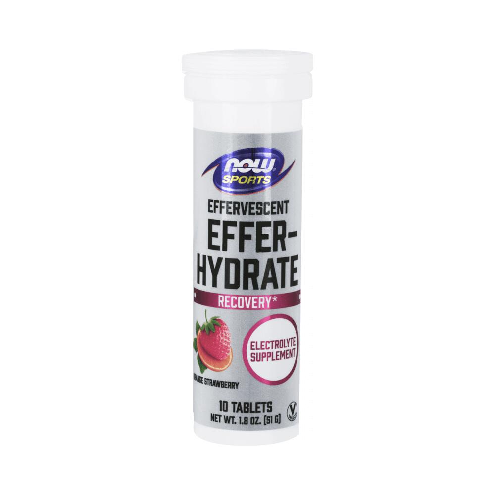 NOW FOODS Now Foods Effer-Hydrate (10 serv) Orange Strawberry - Intra- & Post-Workout