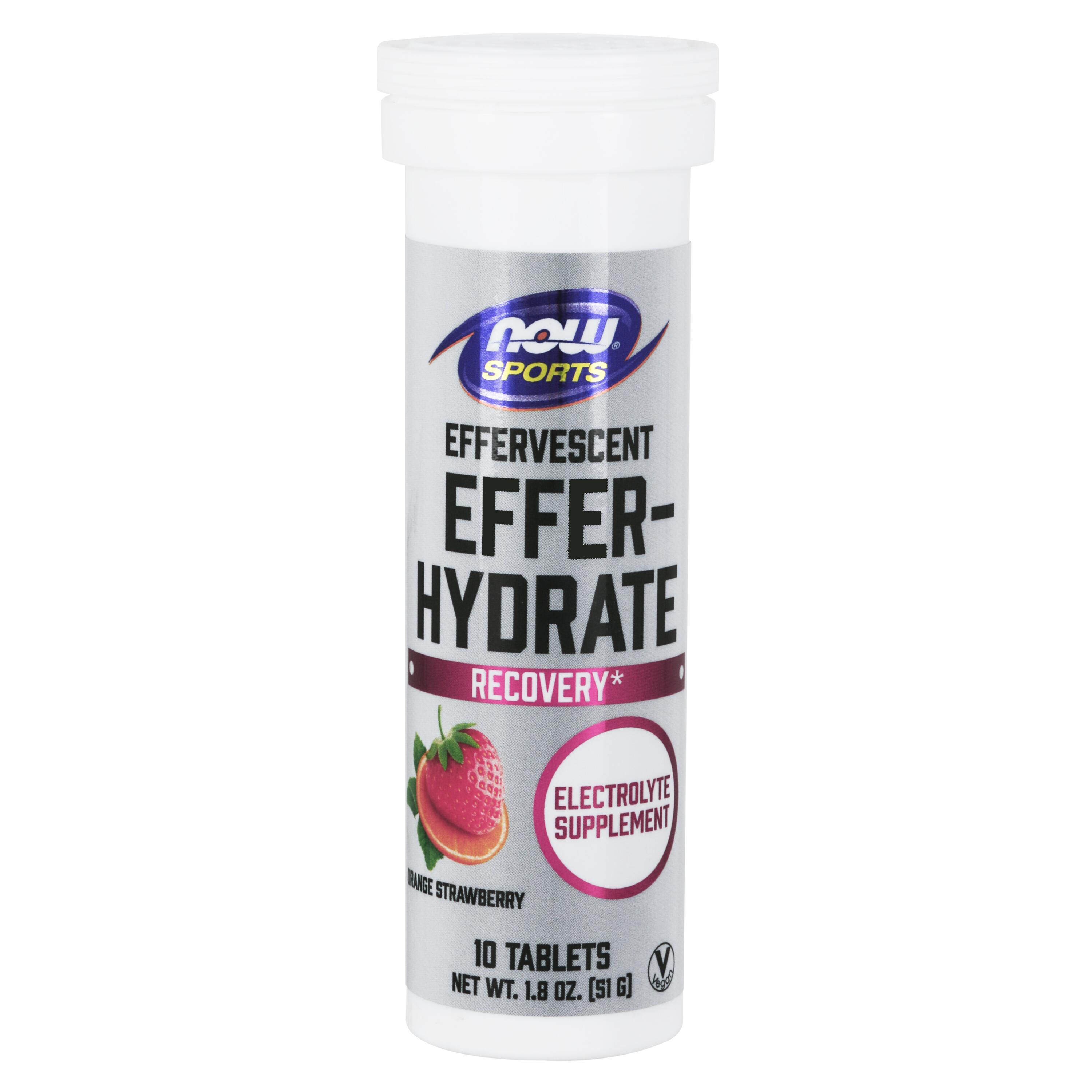 Now Foods Effer-Hydrate (10 serv) Orange Strawberry - Intra e post allenamento 4/4