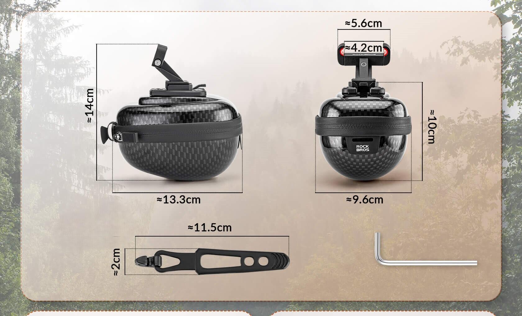 ROCKBROS MINI Ultraleicht Satteltasche Wasserabweisend Fahrradtasche 2/7