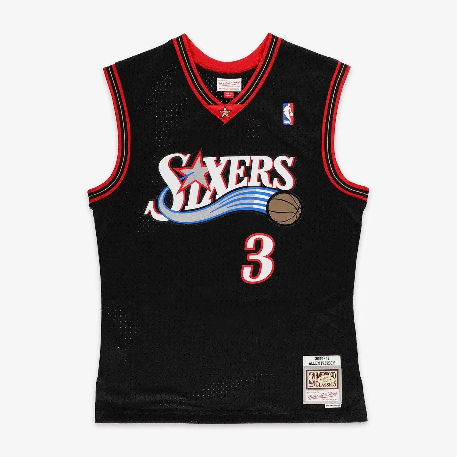 Maglia da basket Mitchell & ness modello SMJYGS18201-P76BLCK00AIV per uomini 6/7