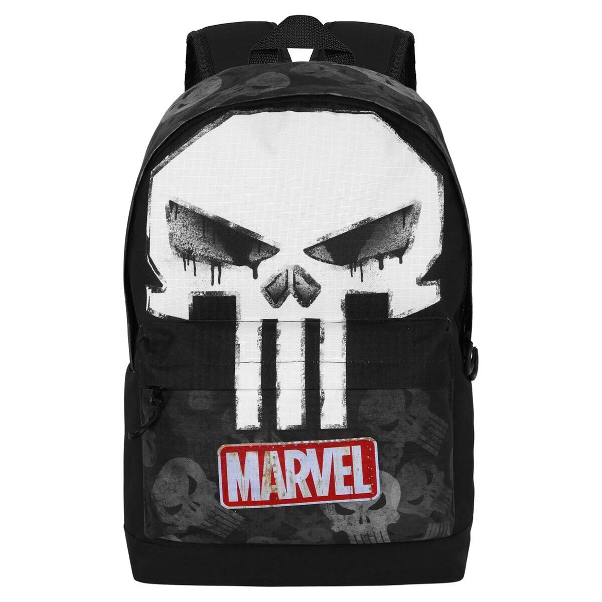Mochila Escolar MARVEL  Punisher Skull Preto 3/5