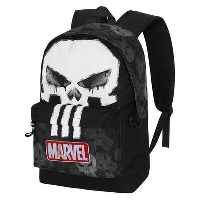 Mochila Escolar MARVEL Punisher Skull Negro