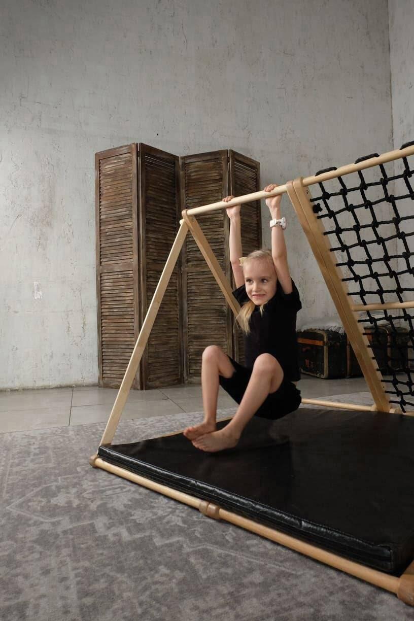 Aire de Jeux Intérieure en Bois pour Enfants 101 cm Pliable Zebra Noir Basic 2/7