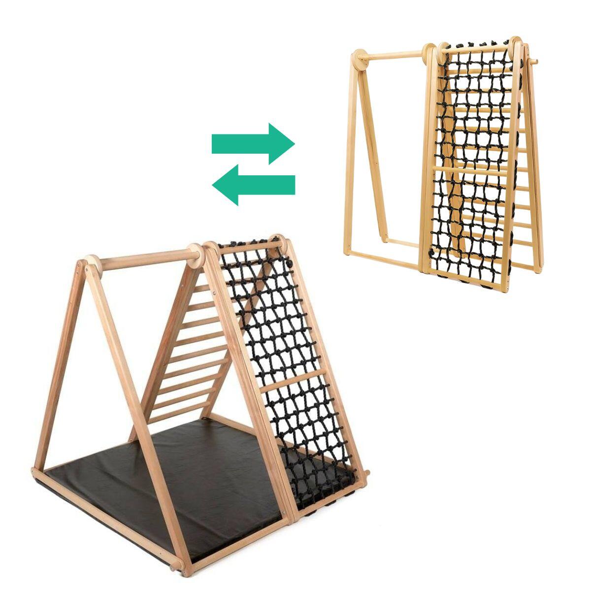 Aire de Jeux Intérieure en Bois pour Enfants 101 cm Pliable Zebra Noir Basic 6/7