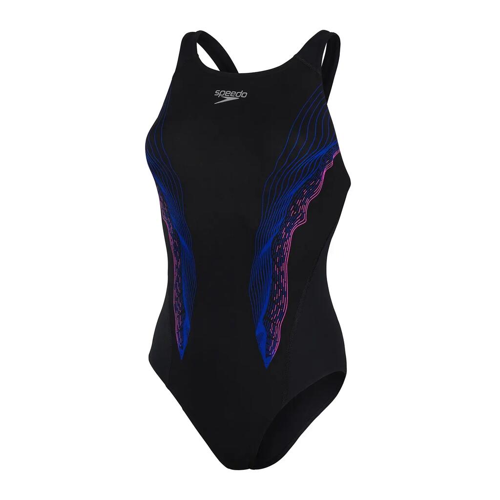 Speedo Panel Rrdbreaker Swimsuit - Black/Blue
