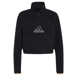 Sweat-shirt Brand Love Polar Fleece Embroidered Logo Half-Zip