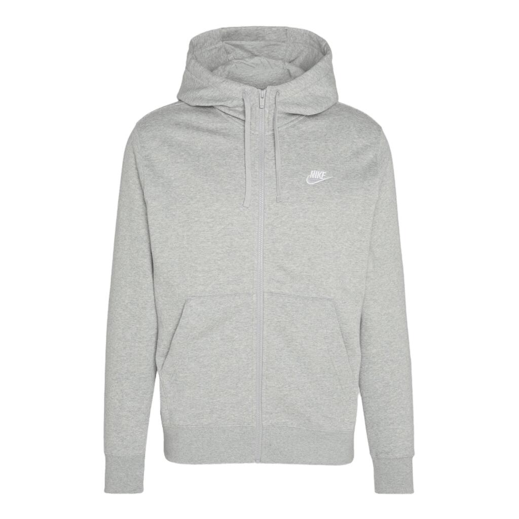 Nike Club Fleece hoodie met rits donkergrijs 5/7